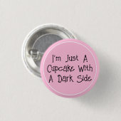 Dark Cupcake Pastel Goth Button (Vorne & Hinten)