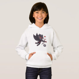 Dark Cupid Soccer Player - Anti-Valentine's Day Hoodie