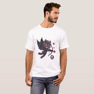 Dark Cupid Soccer Player - Anti-Valentine's Day T-Shirt