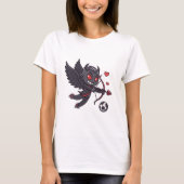 Dark Cupid Soccer Player - Anti-Valentine's Day T-Shirt (Vorderseite)