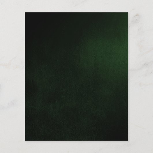 Dark Custom Green Background Flyer (Hinten)