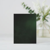 Dark Custom Green Background Postkarte (Stehend Vorderseite)