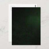 Dark Custom Green Background Postkarte (Vorne/Hinten)