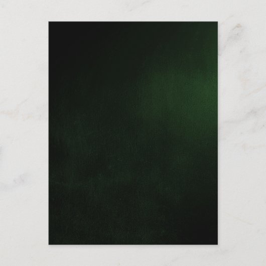 Dark Custom Green Background Postkarte (Vorderseite)