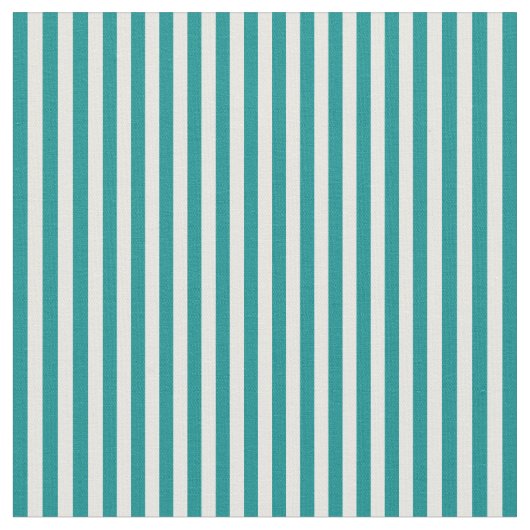 Dark Cyan & Mint Cream Muster der Streifen Stoff (Nahaufnahme)