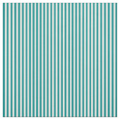 Dark Cyan & Mint Cream Muster der Streifen Stoff (Muster)