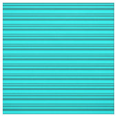 Dark Cyan und Aqua Stripes Muster Stoff (Muster)