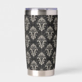 Dark Damask Design Thermobecher (Vorderseite)