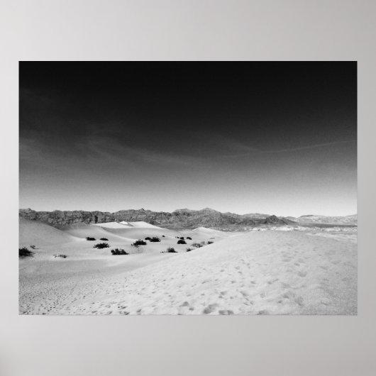 Dark Death Valley Sand Dunes Poster (Vorne)