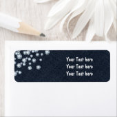 Dark Denim & Diamonds Glam Party Address Labels (Insitu)