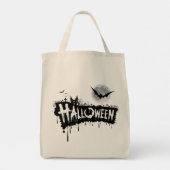 Dark Design Halloween Tote Bag Tragetasche (Rückseite)