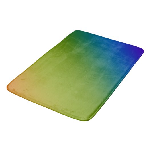 Dark Diagonal Rainbow Bath Mat Badematte (Schrägansicht)