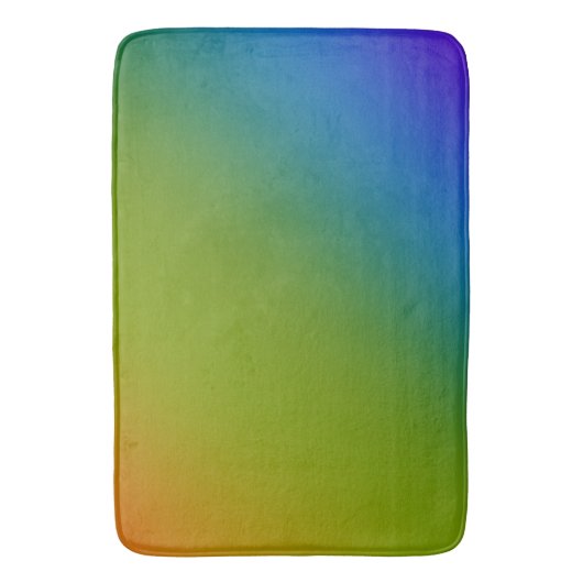 Dark Diagonal Rainbow Bath Mat Badematte (Vorderseite Vertikal)