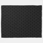 Dark Diamond besticktes Armani-Satinmuster Fleecedecke (Vorderseite (Horizontal))