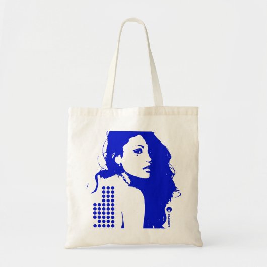 Dark Disco Blue Tragetasche (Vorne)