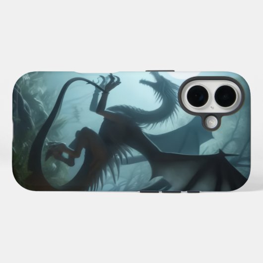 Dark Dragon Case-Mate iPhone Hülle (Rückseite (Horizontal))