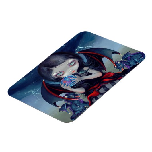 "Dark Dragonling" Flex Magnet (Linke Seite)