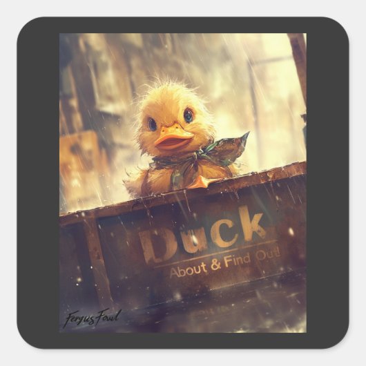 Dark Duck About & Find Sticker (Vorderseite)