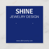 Dark Earring Set Display Holder Midnight Blue Quadratische Visitenkarte (Vorderseite)