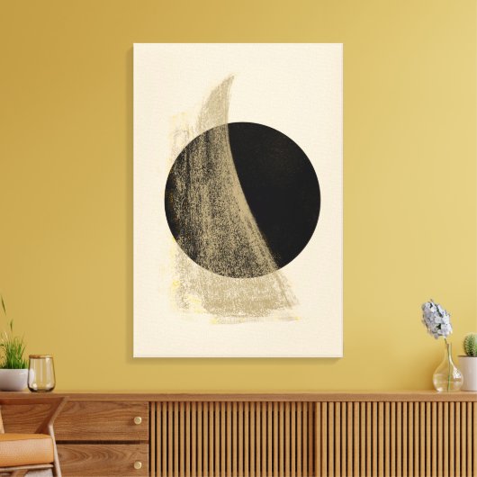 Dark Earthy Moon Leinwanddruck (Insitu (Wohnzimmer))