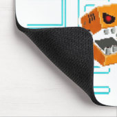 Dark Edgy Arcade Game Pixel Skull Parody Mousepad (Ecke)