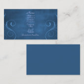Dark Elegance Business Card, Royal Blue Visitenkarte (Vorne/Hinten)
