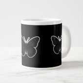Dark Elegance Butterfly Jumbo-Tasse (Vorderseite Rechts)