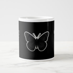 Dark Elegance Butterfly Jumbo-Tasse