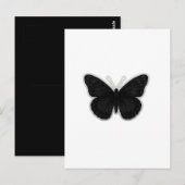 Dark Elegance Butterfly Postkarte (Vorne/Hinten)