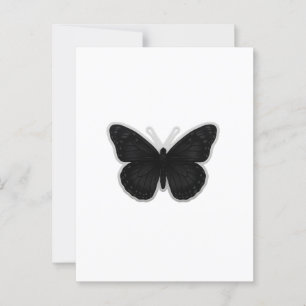 Dark Elegance Butterfly Postkarte