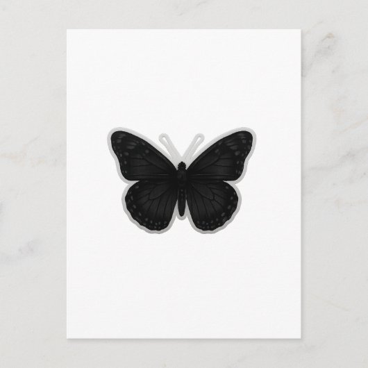 Dark Elegance Butterfly Postkarte (Vorderseite)