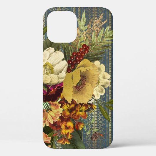 Dark Elegance Floral Case-Mate iPhone Hülle (Rückseite)