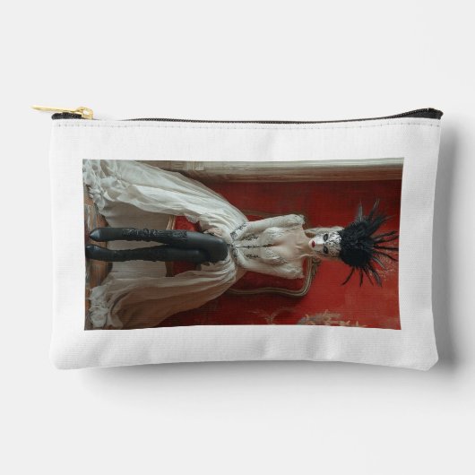 "Dark Elegance - Gothic Royalty Cosmetic Bag" Zubehörtasche (Vorderseite)