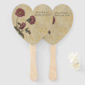 Dark Elegance Wedding Fans Fächer (Vorne und Hinten)