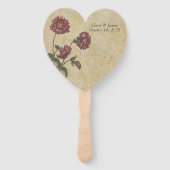 Dark Elegance Wedding Fans Fächer (Vorderseite)