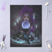 Dark Elegant Romantic Gothic Tarot Reader Seidenpapier (Basteln)