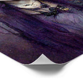 Dark Elf 3 Goth Gothic Fantasy Art Poster (Ecke)