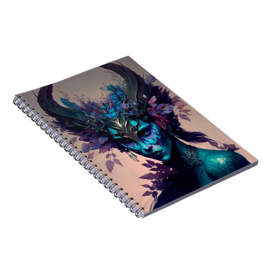 Dark Elf Fantasy Art Notizblock (Rechte Seite)