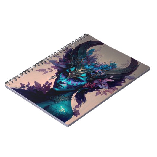 Dark Elf Fantasy Art Notizblock (Linke Seite)