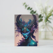 Dark Elf Fantasy Art Postkarte (Stehend Vorderseite)
