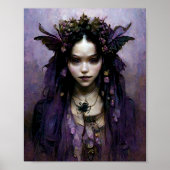 Dark Elf Goth Gothic Fantasy Art Poster (Vorne)