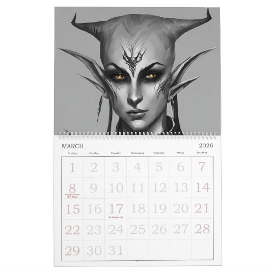 Dark Elf Kalender (Mär 2026)