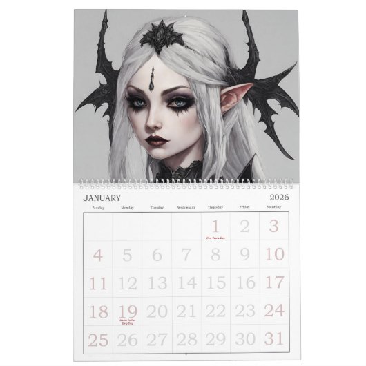 Dark Elf Kalender (Jan 2026)