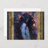 Dark Elf Man Fantasy Art Postkarte (Vorne/Hinten)