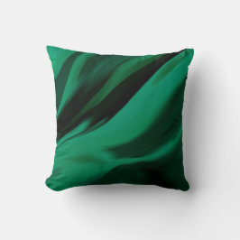 Dark Emerald Green Abstrakt Kissen