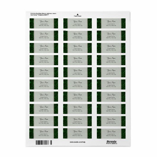 Dark Emerald Green Glitzer (Vorne)