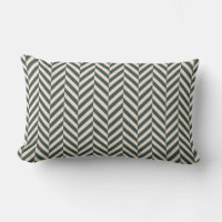 Dark Emerald Ivory Herringbone Geometric Pattern