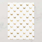 Dark Emerald und Gold Floral Brautparty Hinweiskarte (Rückseite)