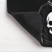 Dark Emo Raccoon With Skull Punk Style Alternative Mousepad (Ecke)