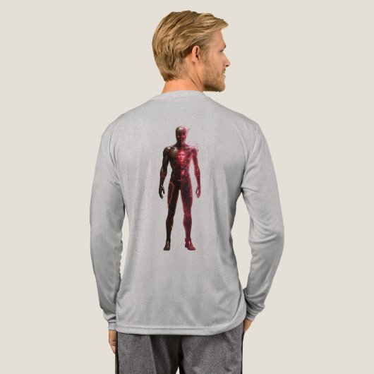 Dark Energy Speedster Back Graphic Long Sleeve Tee (Voller Rücken)